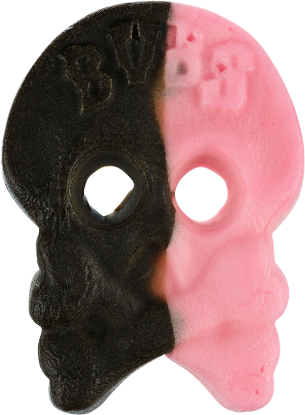 Bubs Raspberry Salty Licorice Skull Foam